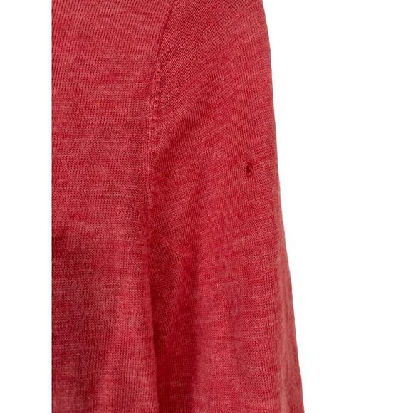 J Jill Womens 100% Merino Wool Tunic Sweater Pink Size XS - Picture 7 of 8